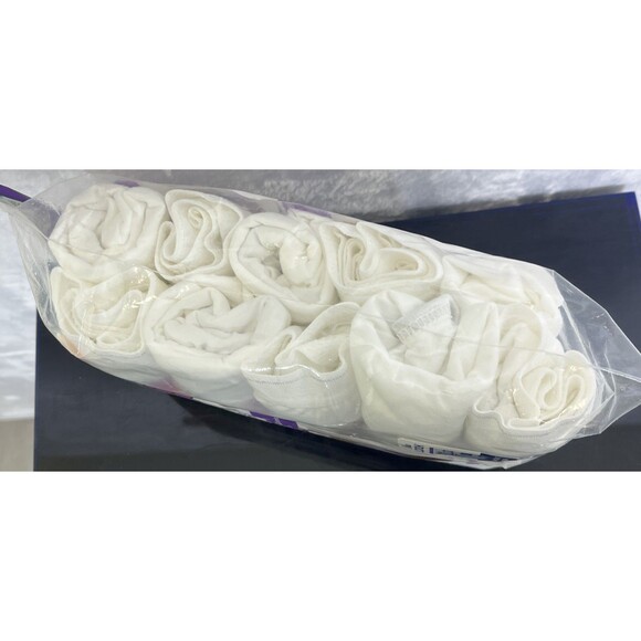 Fruit of the Loom Women's 10 Cotton Briefs White Size 8 / XL NEW - Picture 4 of 5